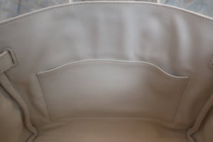 HERMES BIRKIN 30 Toile H/Gulliver leather White □L刻印 Hand bag 600040177
