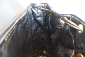 CHANEL/シャネル マトラッセチェーンリュック ラムスキン ブラック/ゴールド金具 リュック 700070090
