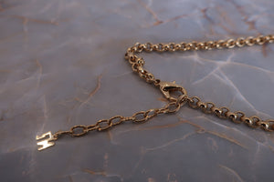 NINA RICCI Rhinestone Necklace Gold plated Gold Necklace 300010071