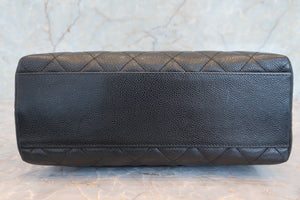 CHANEL/シャネル マトラッセ台形ハンドバッグ キャビアスキン ブラック/ゴールド金具 ハンドバッグ 700070124