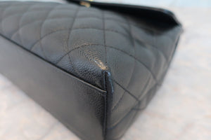 CHANEL/シャネル マトラッセ台形ハンドバッグ キャビアスキン ブラック/ゴールド金具 ハンドバッグ 700070124