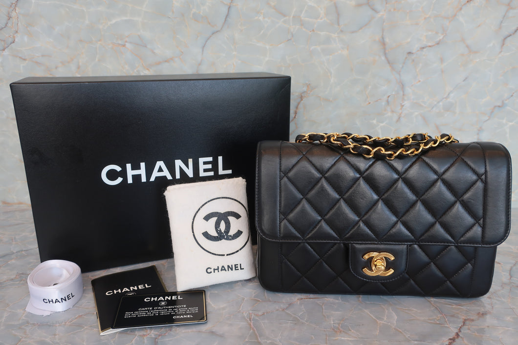 CHANEL/シャネル マトラッセチェーンショルダーバッグ ラムスキン ブラック/ゴールド金具 ショルダーバッグ 600080154