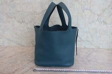 将图片加载到图库查看器，HERMES PICOTIN LOCK MM Clemence leather Cobait X刻印 Hand bag 800020212
