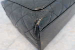 CHANEL/シャネル マトラッセ台形ハンドバッグ キャビアスキン ブラック/ゴールド金具 ハンドバッグ 700070124