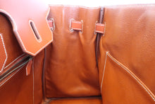 将图片加载到图库查看器，HERMES BIRKIN 35 Box carf leather Brique □B刻印 Hand bag 600050029
