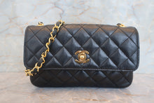画像をギャラリービューアに読み込む, CHANEL/シャネル ミニマトラッセチェーンショルダーバッグ ラムスキン ブラック/ゴールド金具 ショルダーバッグ 800010062
