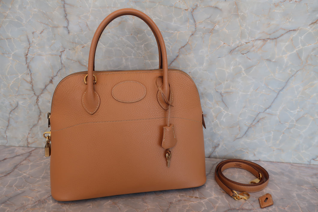 HERMES／エルメス ボリード31 アルデンヌ ナチュラル 〇Z刻印 ショルダーバッグ 700090150