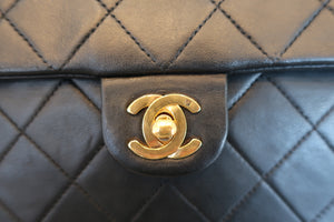 CHANEL/シャネル ミニマトラッセシングルフラップチェーンショルダーバッグ ラムスキン ブラック/ゴールド金具 ショルダーバッグ 700080108