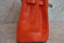 将图片加载到图库查看器，HERMES BIRKIN 25 Lizard Orange □J刻印 Hand bag 600090289
