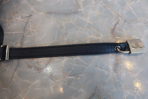 HERMES PICOTIN LOCK PM Tressage Epsom leather Blue Indigo/Black/Terre battue C Engraving  Hand bag 700060019