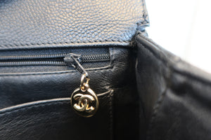 CHANEL/シャネル マトラッセ台形ハンドバッグ キャビアスキン ブラック/ゴールド金具 ハンドバッグ 700070124