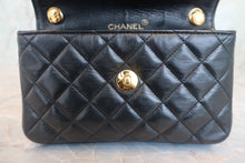 画像をギャラリービューアに読み込む, CHANEL/シャネル ミニマトラッセチェーンショルダーバッグ ラムスキン ブラック/ゴールド金具 ショルダーバッグ 800010062
