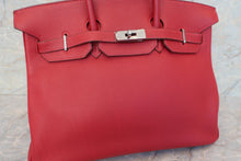 将图片加载到图库查看器，HERMES BIRKIN 35 Clemence leather Rouge garance □I刻印 Hand bag 600100191
