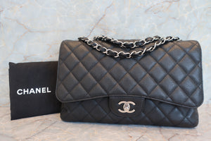 CHANEL/シャネル 中マトラッセシングルフラップチェーンショルダーバッグ キャビアスキン ブラック/シルバー金具 ショルダーバッグ 700070125