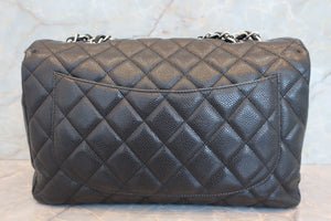 CHANEL/シャネル 中マトラッセシングルフラップチェーンショルダーバッグ キャビアスキン ブラック/シルバー金具 ショルダーバッグ 700070125
