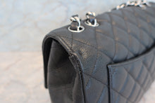 画像をギャラリービューアに読み込む, CHANEL/シャネル 中マトラッセシングルフラップチェーンショルダーバッグ キャビアスキン ブラック/シルバー金具 ショルダーバッグ 700070125
