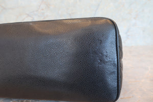 CHANEL/シャネル 復刻トート キャビアスキン ブラック/シルバー金具 トートバッグ 700080130
