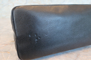 CHANEL/シャネル 復刻トート キャビアスキン ブラック/シルバー金具 トートバッグ 700080130