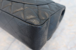 CHANEL/シャネル 中マトラッセシングルフラップチェーンショルダーバッグ キャビアスキン ブラック/シルバー金具 ショルダーバッグ 700070125