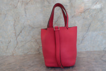 Load image into Gallery viewer, HERMES PICOTIN LOCK PM Clemence leather Rose extreme A Engraving Hand bag 700050175
