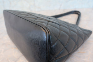 CHANEL/シャネル 復刻トート キャビアスキン ブラック/シルバー金具 トートバッグ 700080130