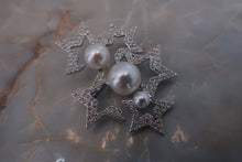 Load image into Gallery viewer, SWAROVSKI Star pearl brooch Silver plated Silver Brooch 300100152
