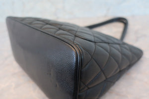 CHANEL/シャネル 復刻トート キャビアスキン ブラック/シルバー金具 トートバッグ 700080130