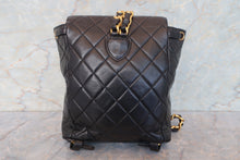 画像をギャラリービューアに読み込む, CHANEL/シャネル マトラッセチェーンリュック ラムスキン ブラック/ゴールド金具 リュック 700100234
