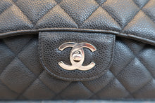 画像をギャラリービューアに読み込む, CHANEL/シャネル 中マトラッセシングルフラップチェーンショルダーバッグ キャビアスキン ブラック/シルバー金具 ショルダーバッグ 700070125
