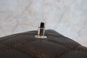 CHANEL/シャネル 中マトラッセシングルフラップチェーンショルダーバッグ キャビアスキン ブラック/シルバー金具 ショルダーバッグ 700070125