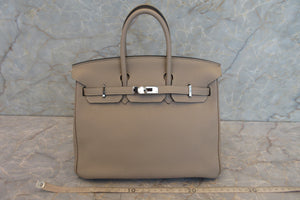 HERMES／エルメス バーキン25 トゴ トゥルティエールグレー □O刻印 ハンドバッグ 700040018