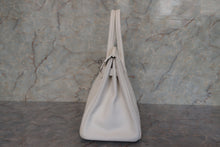 Load image into Gallery viewer, HERMES BIRKIN 30 Clemence leather White □M Engraving Hand bag 700120065
