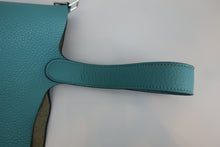 將圖片載入圖庫檢視器 HERMES／エルメス ピコタンロックＭＭ トリヨンクレマンス ブルーアトール T刻印 ハンドバッグ 800090228
