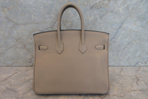 HERMES／エルメス バーキン25 トゴ トゥルティエールグレー □O刻印 ハンドバッグ 700040018