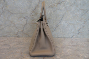 HERMES／エルメス バーキン25 トゴ トゥルティエールグレー □O刻印 ハンドバッグ 700040018