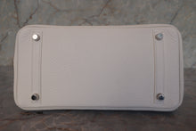 Load image into Gallery viewer, HERMES BIRKIN 30 Clemence leather White □M Engraving Hand bag 700120065
