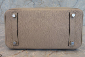 HERMES／エルメス バーキン25 トゴ トゥルティエールグレー □O刻印 ハンドバッグ 700040018