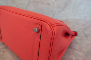 HERMES／エルメス バーキン30 トリヨンクレマンス ブーゲンビリア □P刻印 ハンドバッグ 700090194