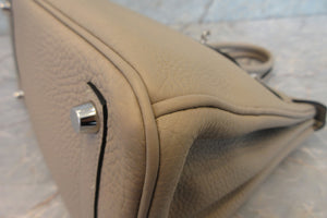HERMES／エルメス バーキン25 トゴ トゥルティエールグレー □O刻印 ハンドバッグ 700040018