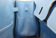 Load image into Gallery viewer, HERMES BIRKIN 25 Swift leather Blue paradise T Engraving Hand bag 600060039
