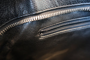 CHANEL/シャネル 復刻トート キャビアスキン ブラック/シルバー金具 トートバッグ 700080130