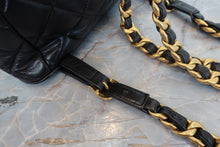 画像をギャラリービューアに読み込む, CHANEL/シャネル マトラッセチェーンリュック ラムスキン ブラック/ゴールド金具 リュック 700100234
