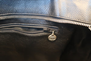 CHANEL/シャネル 復刻トート キャビアスキン ブラック/シルバー金具 トートバッグ 700080130