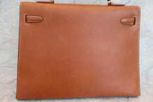 Load image into Gallery viewer, HERMES KELLY 35 Graine Lisse leather Brown 〇D Engraving Hand bag 600070068
