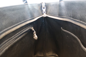 CHANEL/シャネル 復刻トート キャビアスキン ブラック/シルバー金具 トートバッグ 700080130