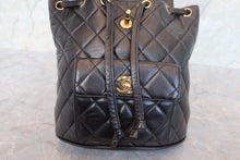 画像をギャラリービューアに読み込む, CHANEL/シャネル マトラッセチェーンリュック ラムスキン ブラック/ゴールド金具 リュック 700100234
