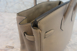 HERMES／エルメス バーキン25 トゴ トゥルティエールグレー □O刻印 ハンドバッグ 700040018