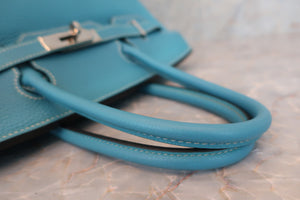 HERMES BIRKIN 30 Togo leather Blue jean □L刻印 Hand bag 600040148