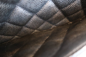 CHANEL/シャネル 中マトラッセシングルフラップチェーンショルダーバッグ キャビアスキン ブラック/シルバー金具 ショルダーバッグ 700070125