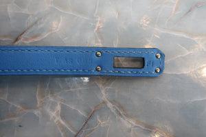 HERMES BIRKIN 25 Swift leather Blue paradise T Engraving Hand bag 600060039